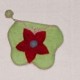 felt flower coin purse