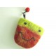 felt flower coin purse