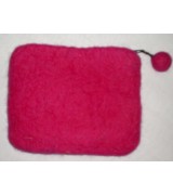 pink felt coin purse-1 Dozen