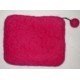 pink felt coin purse-1 Dozen
