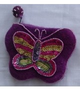 felt heavy beads work coin purse-1 Dozen