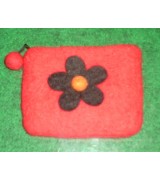 felt flower coin purse-1 Dozen