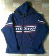 Navy Blue woolen Hooded Jacket-3 Pcs.
