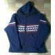 Navy Blue woolen Hooded Jacket