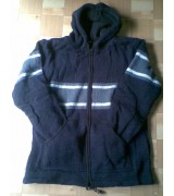 Dark Blue Woolen Hooded Jacket-3 Pcs.