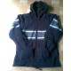 Dark Blue Woolen Hooded Jacket