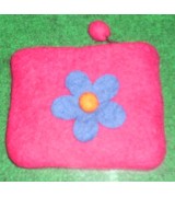 felt flower coin purse-1 Dozen