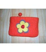 felt flower coin purse-1 Dozen