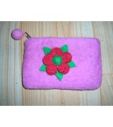 felt flower coin purse-1 Dozen