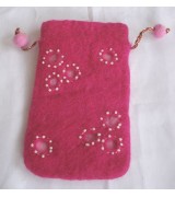 felt traditional money wallet with beads-1 Dozen