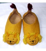 Felt lion face shoes (36 number)-6 Pairs