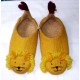 Felt lion face shoes (36 number)-6 Pairs