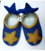 Kids felt star shoes(24/25 number)-6 Pairs
