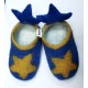 Kids felt star shoes(24/25 number)-6 Pairs