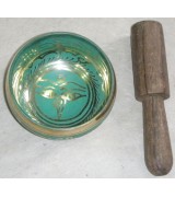 Green colour singing bowls