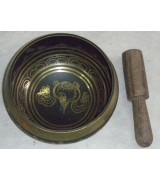 Black colour hand carved singing bowls