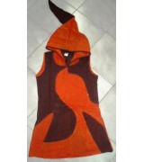 Sleev less cotton hooded dress-6 pcs.