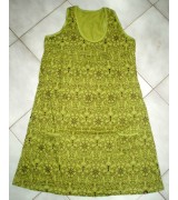 Sleev less cotton print dress-6 pcs.
