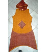 Sleev less cotton hooded dress-6 Pcs.