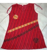 Sleev less cotton stripe dress-6 Pcs.