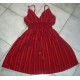 Sleev less cotton stripe dress-6 Pcs.