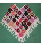 Woolen flower poncho-3 Pcs.
