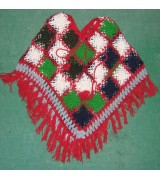 Woolen multi colour poncho-3 Pcs.