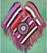 Silk border woolen poncho-3 Pcs.