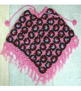 Woolen flower poncho-3 Pcs.