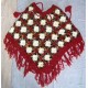 Woolen flower poncho-3 Pcs.