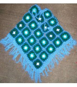 Woolen multi color poncho-3 Pcs.