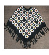 Woolen flower poncho-3 Pcs.