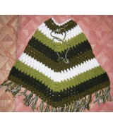 Woolen multi color poncho-3 Pcs.