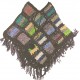 Woolen multi color poncho