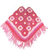 Woolen flower poncho-3 Pcs.
