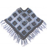 Woolen flower net poncho-3 Pcs.