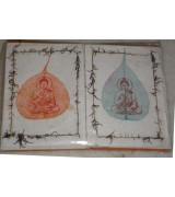 Bodhi Leaf & Print Card- 6 Packet