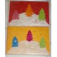 handmade color x-mas card-6 packet