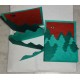 handmade x-mas tree card-6 packet