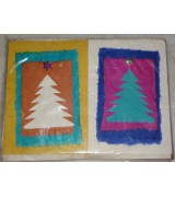 handmade color x-mas card-6 packet