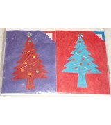 handmade color x-mas card-6 packet