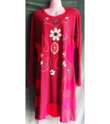 Cotton Hooded Hand Crush Dress
