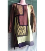 Cotton Printed Patch Dress