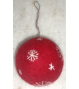 Felted Christmas Decoration Ball